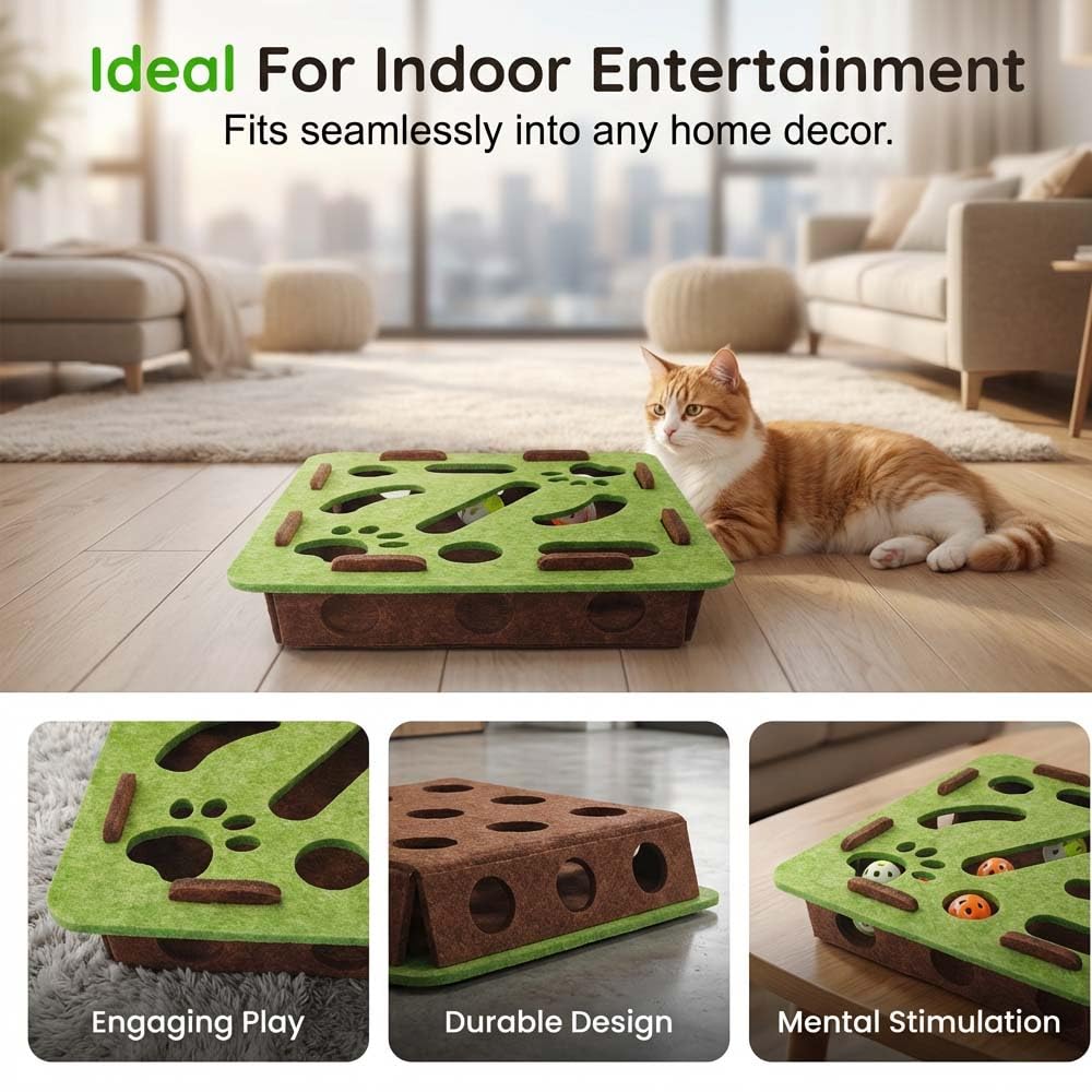 Clawsaver Scratch Puzzle Box for Cats