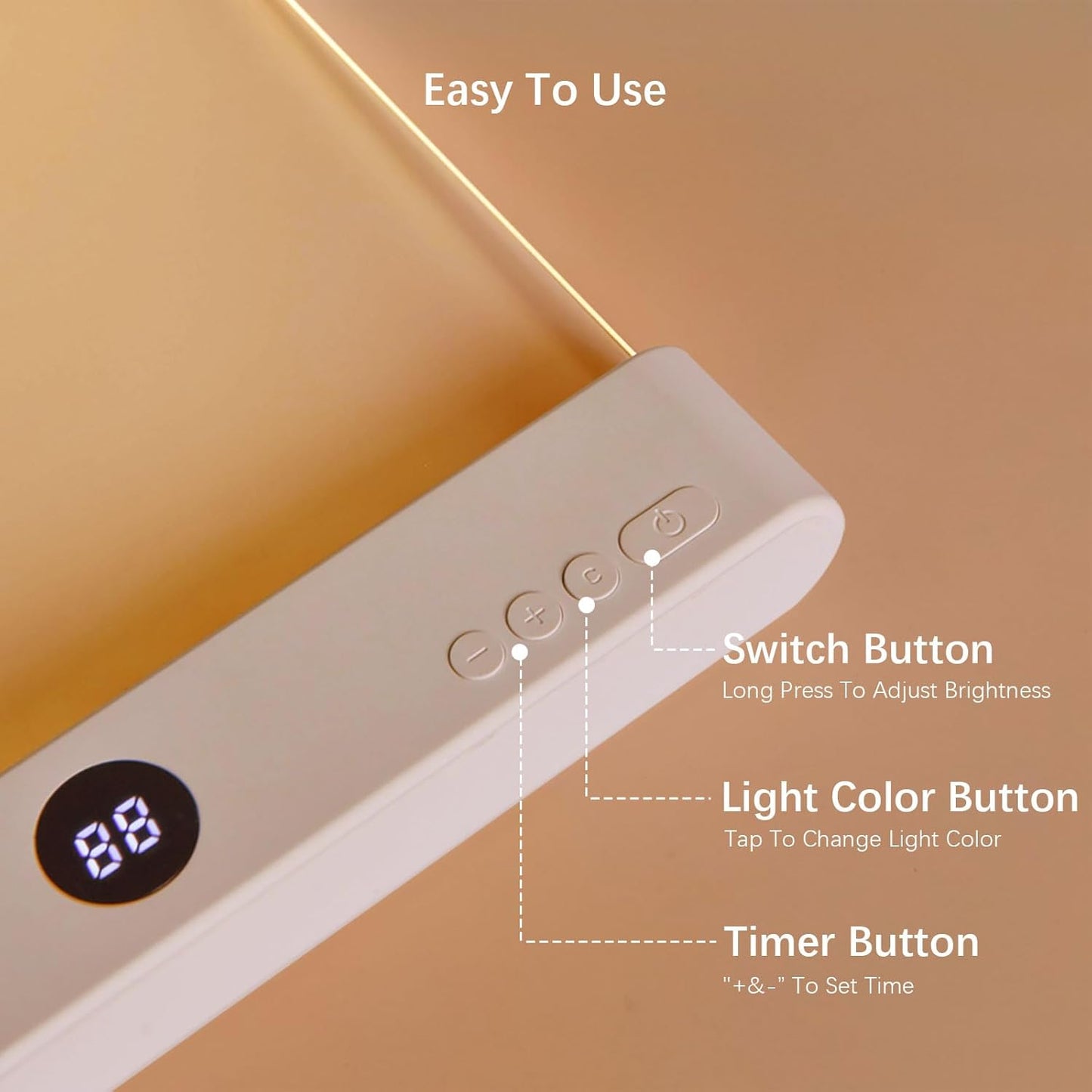2 in 1 LED Rechargeable Reading Book Light