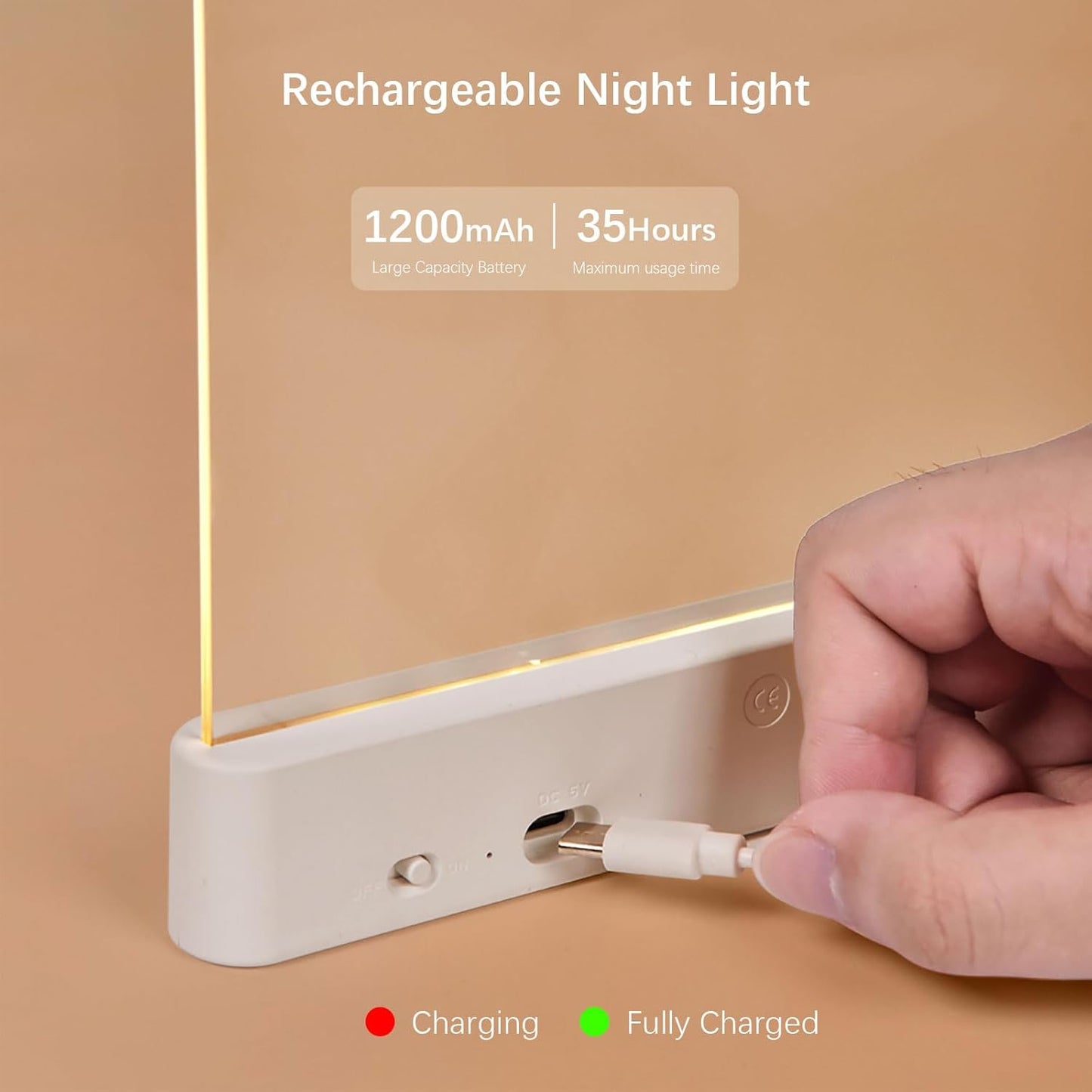 2 in 1 LED Rechargeable Reading Book Light