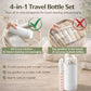 4-in-1 Portable Cosmetic Shampoo Dispenser Storage Bottle