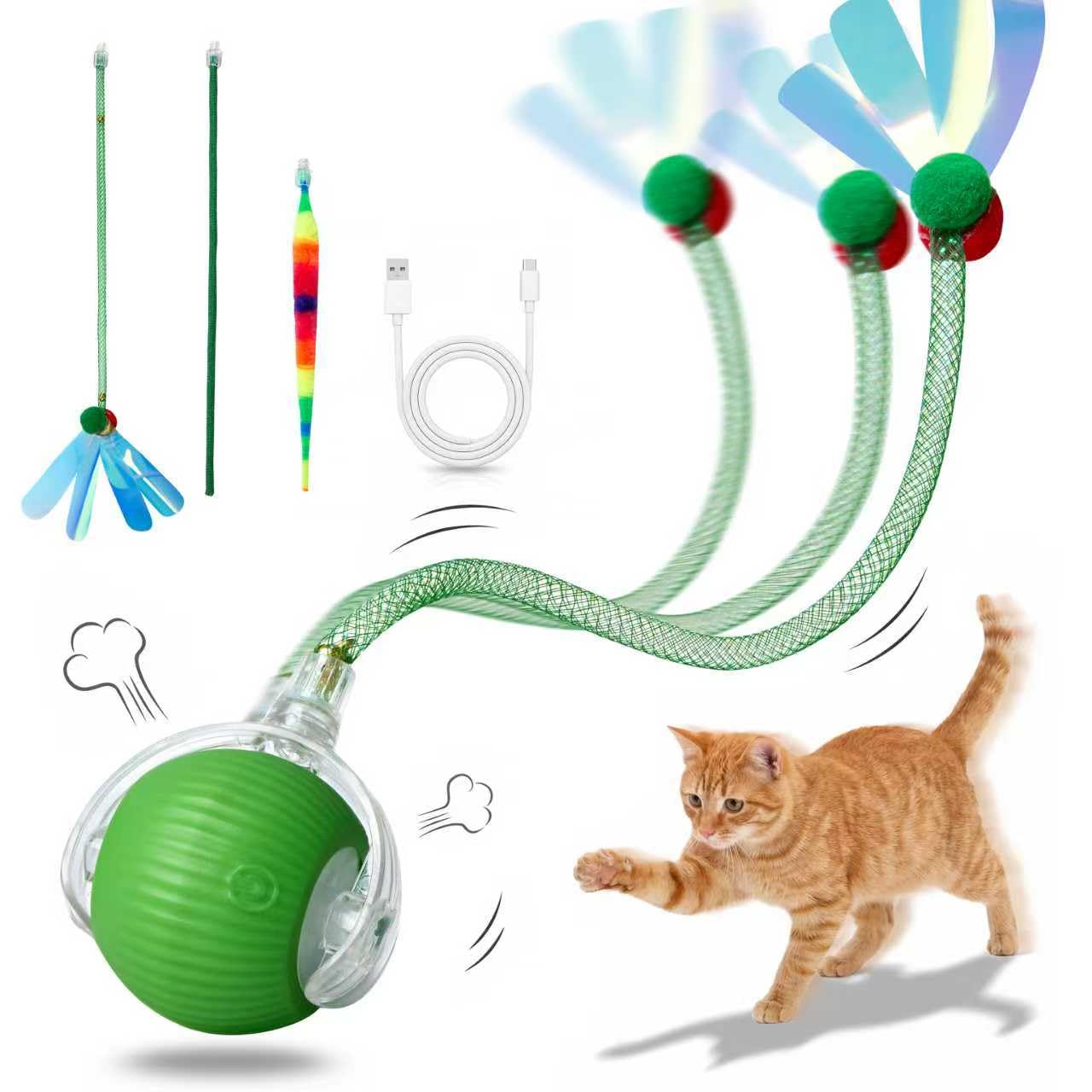 Rechargeable Smart Rolling Cat Ball