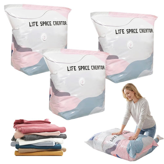 No-Pump Vacuum Storage Bags