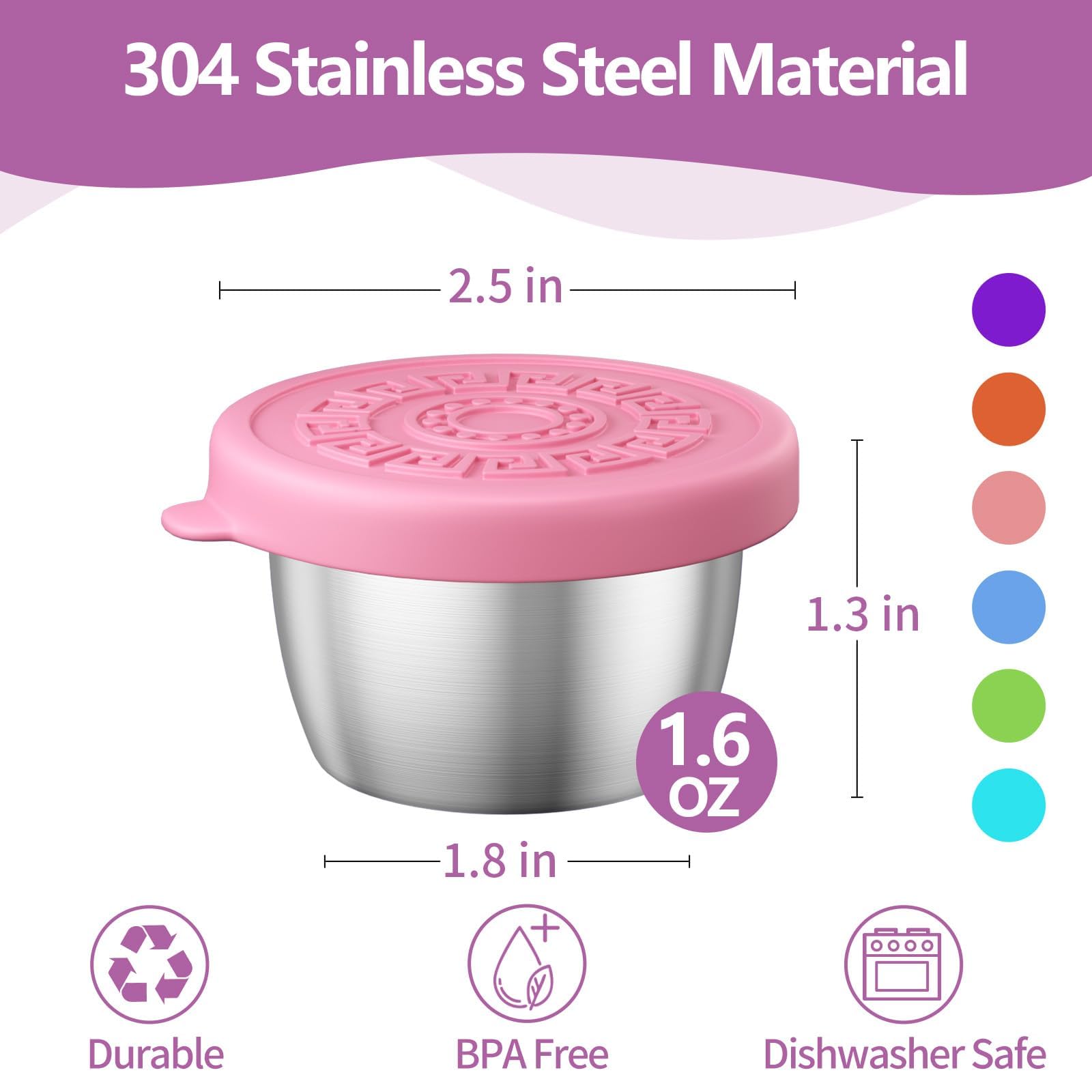 Stainless Steel Salad Dressing Container