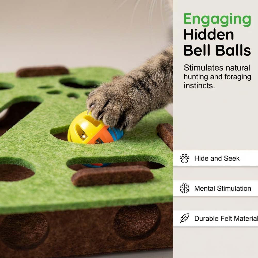 Clawsaver Scratch Puzzle Box for Cats