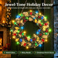 Hot Sale⛄Christmas Pearl Diamond Painting Pendant DIY Kit with LED String Lights