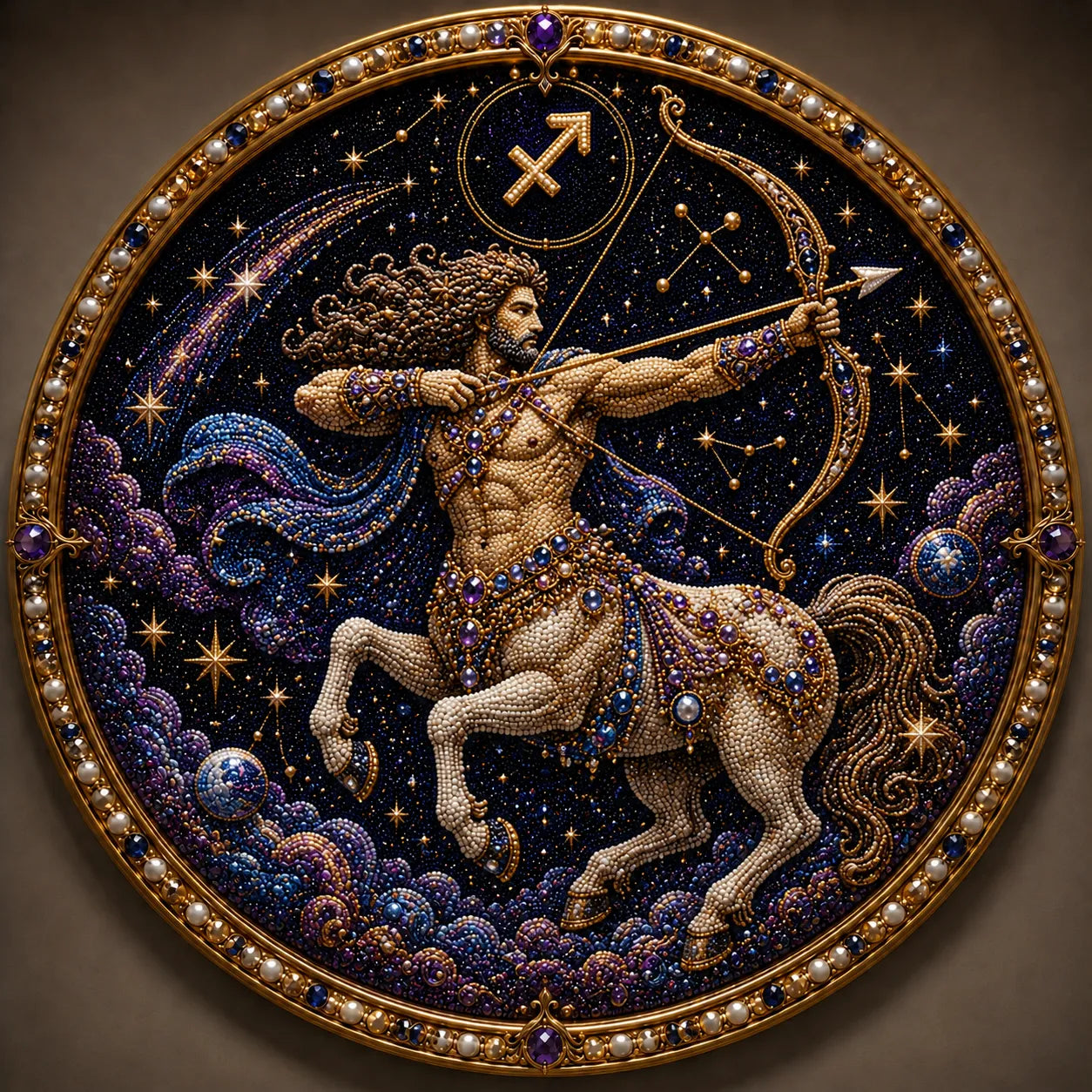 ✨ Premium 3D Pearl 12 Zodiac Signs Art Kit