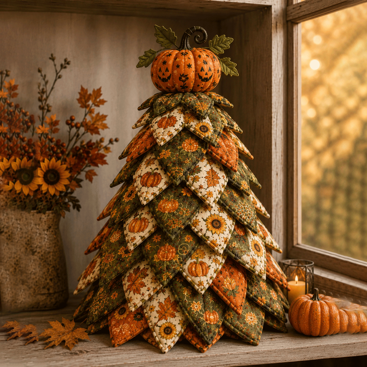 DIY Quilted Fabric Kit -Layered Holiday Décor for Quilting Lovers