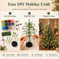 🎄DIY Beaded Christmas Tree Kit – 🎅Create Your Own Sparkling Holiday Decoration