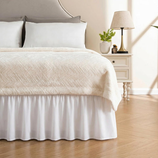 Ruffled Elastic Bed Skirt – Tidy, Clean & Sophisticated