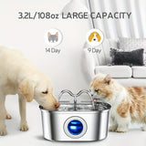 Stainless Steel Cat Water Fountain