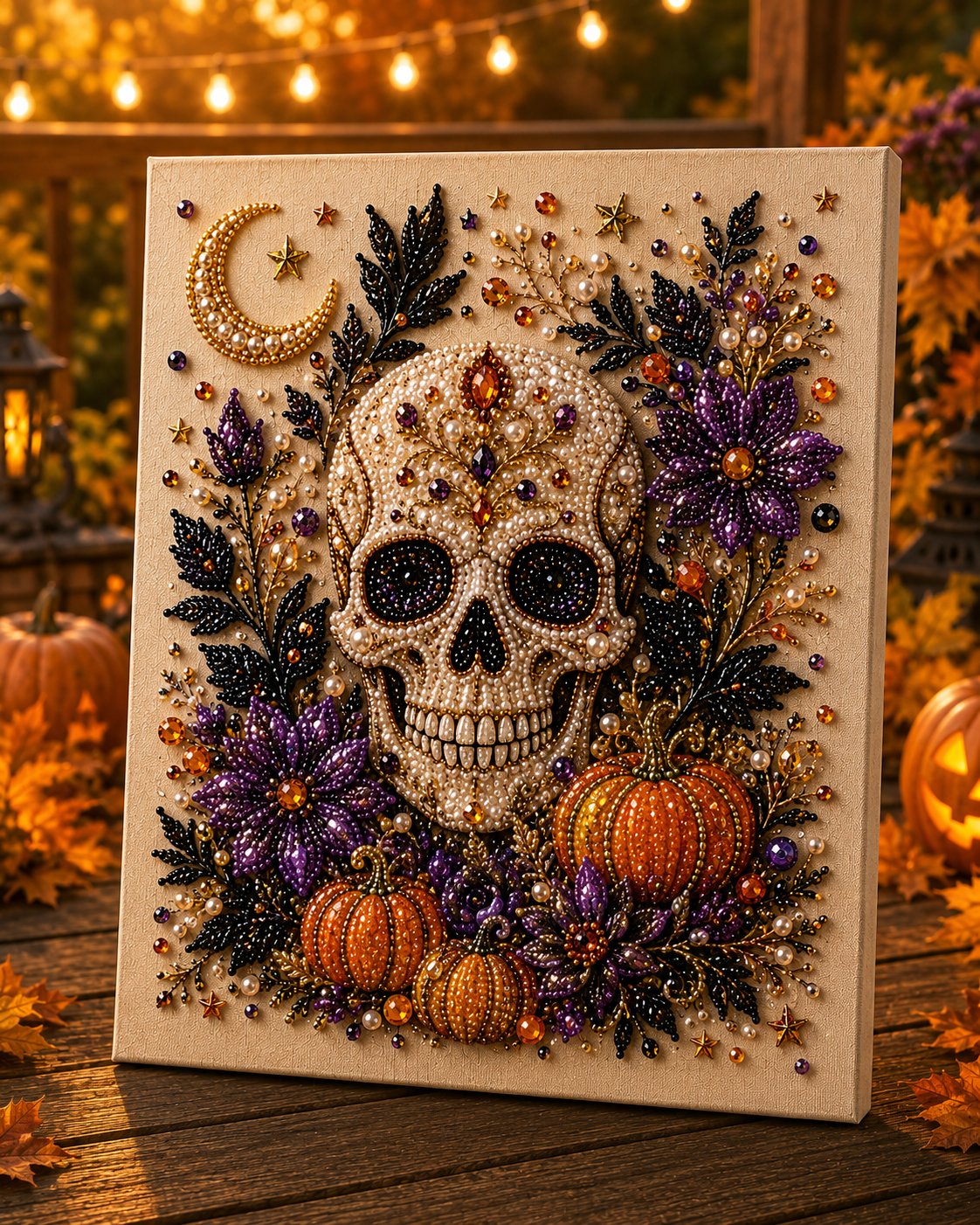 👻Halloween Ghost Pearl Art DIY Kit