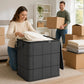 Large Capacity Storage Bin Zippered Clothes Organizer Moving Bag 🏠🧺