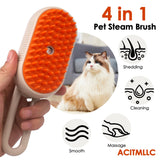 4 in 1 Pet Steam Brush for Shedding