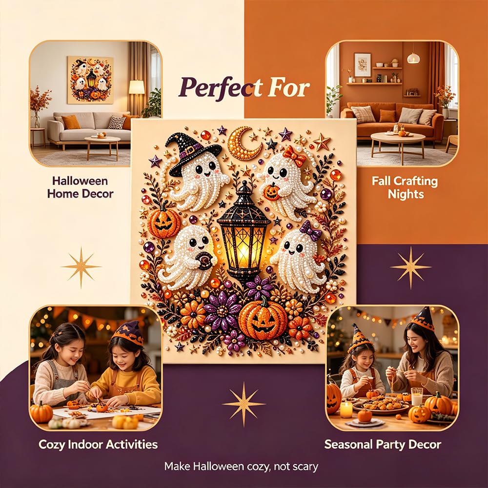 👻Halloween Ghost Pearl Art DIY Kit