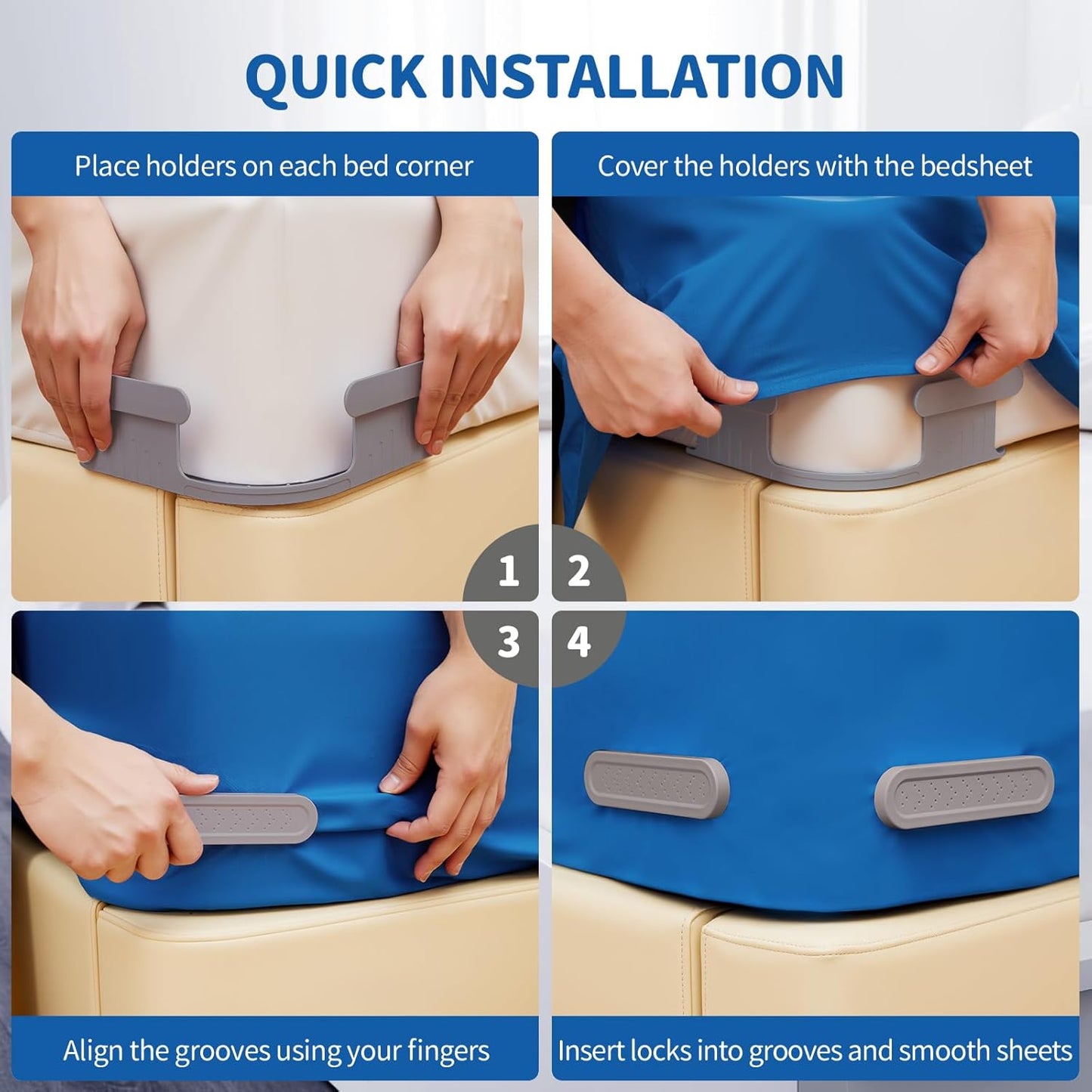 Bed Lock Sheet Holders for Corners