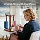 HangerSpace Wooden Yarn Holder for Crocheting and Knitting