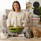 Felt Cat Puzzle Toy with Scratching Pole