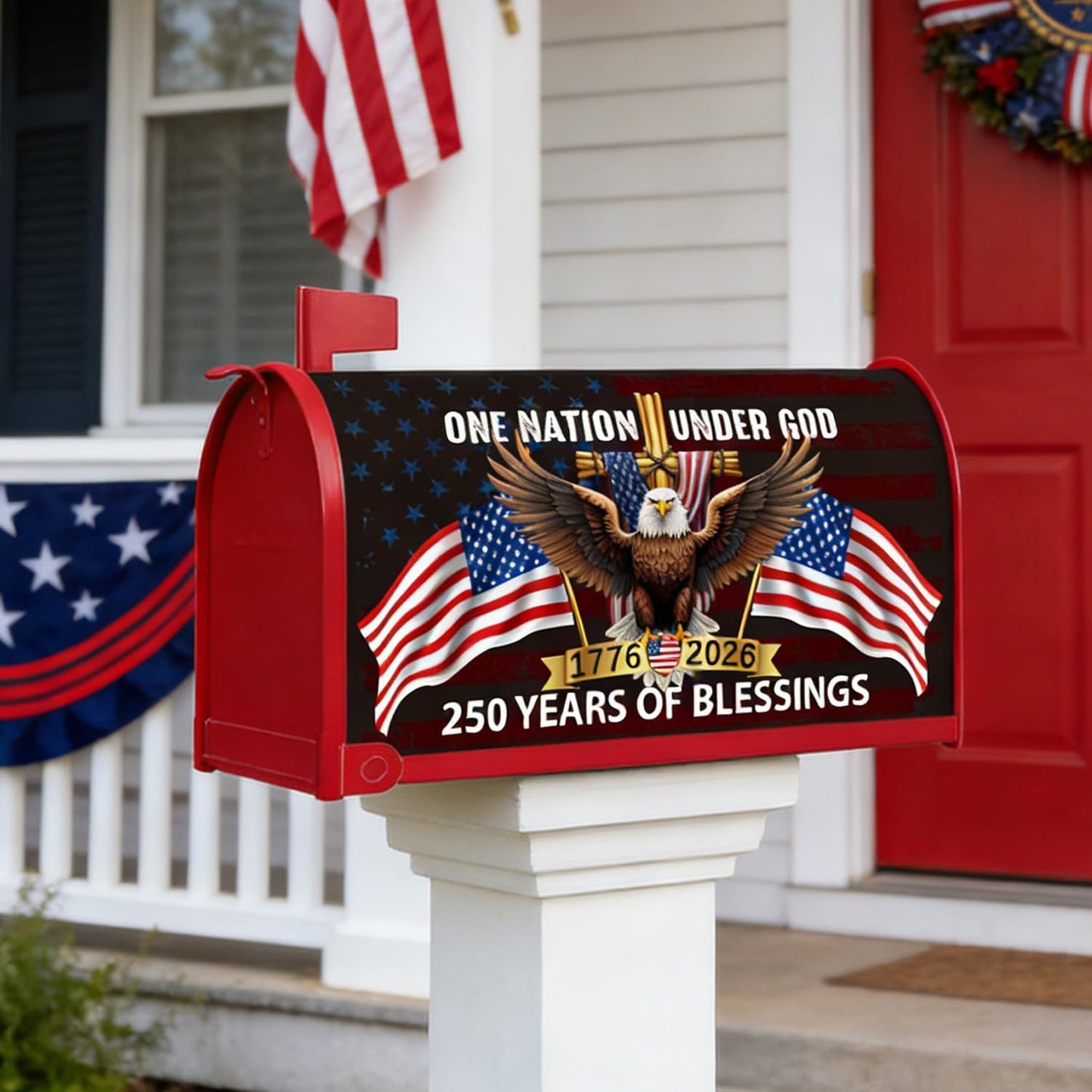 250 Anniversary USA Mailbox Covers Magnetic