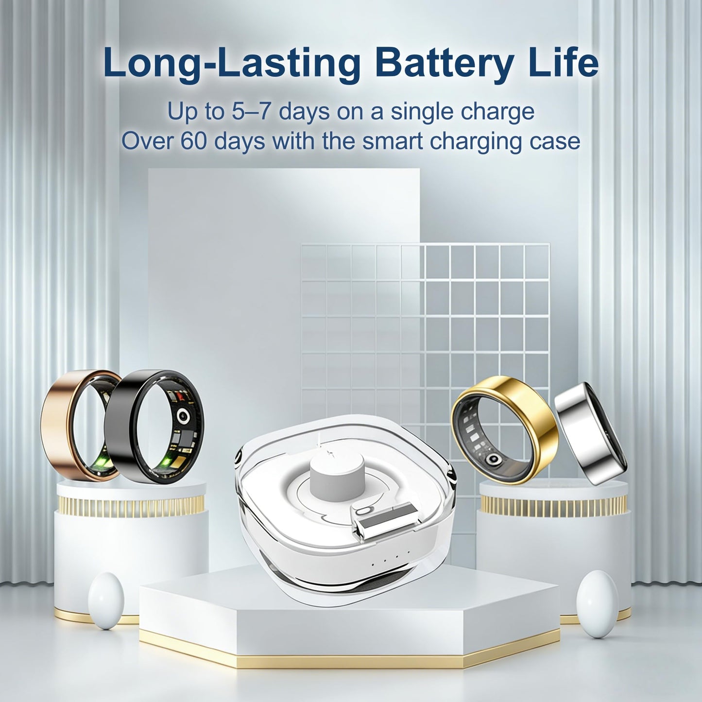 Smart Ring Health & Fitness Tracker