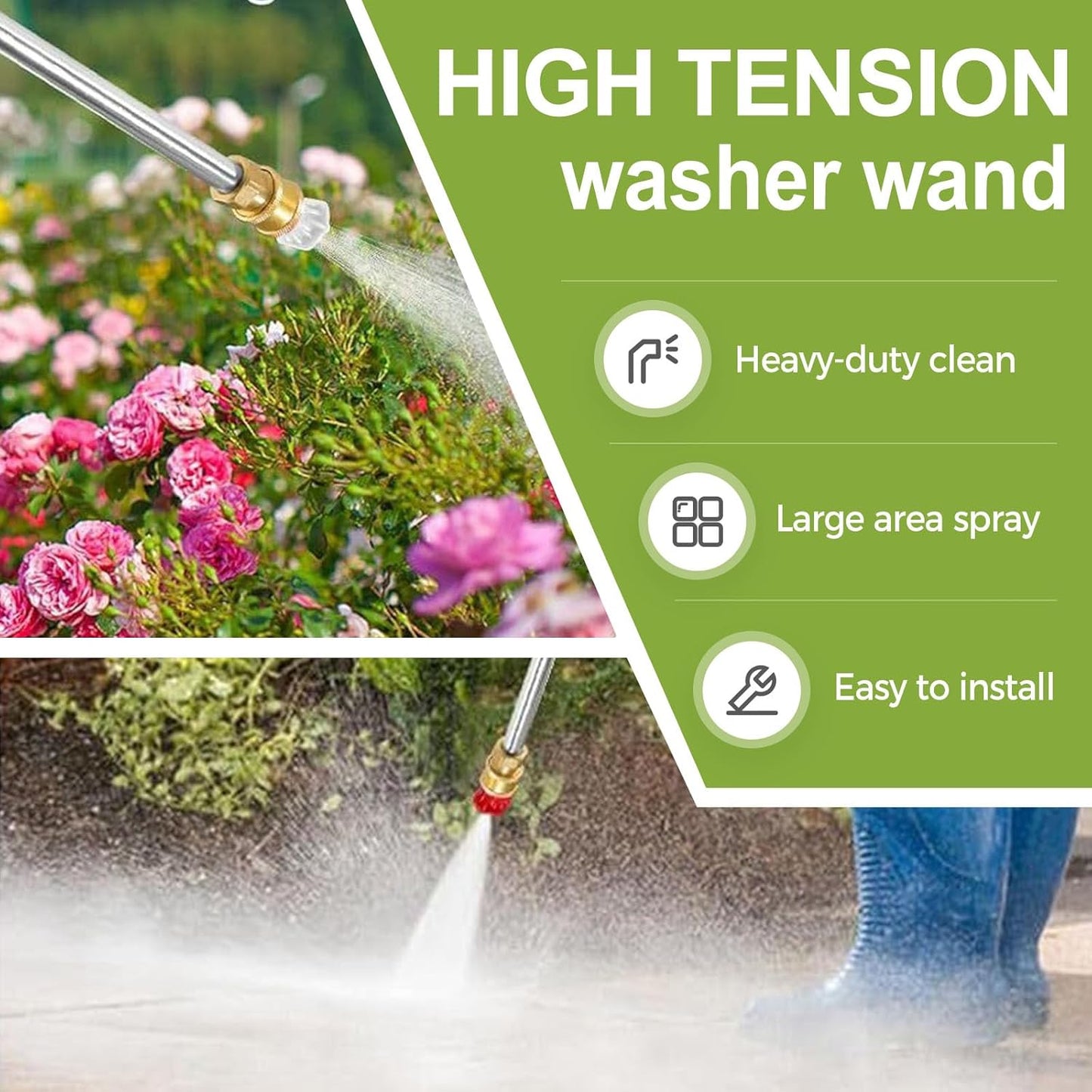 Jet Nozzle Power Washer for Garden Hose