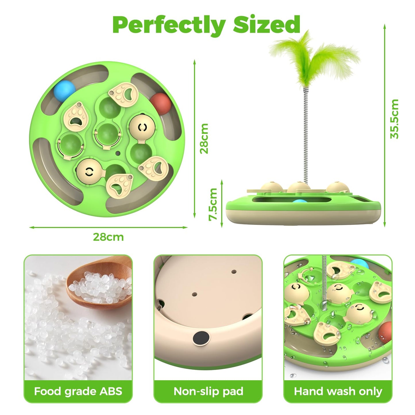 3 in 1 Cat Treat Puzzle Feeder