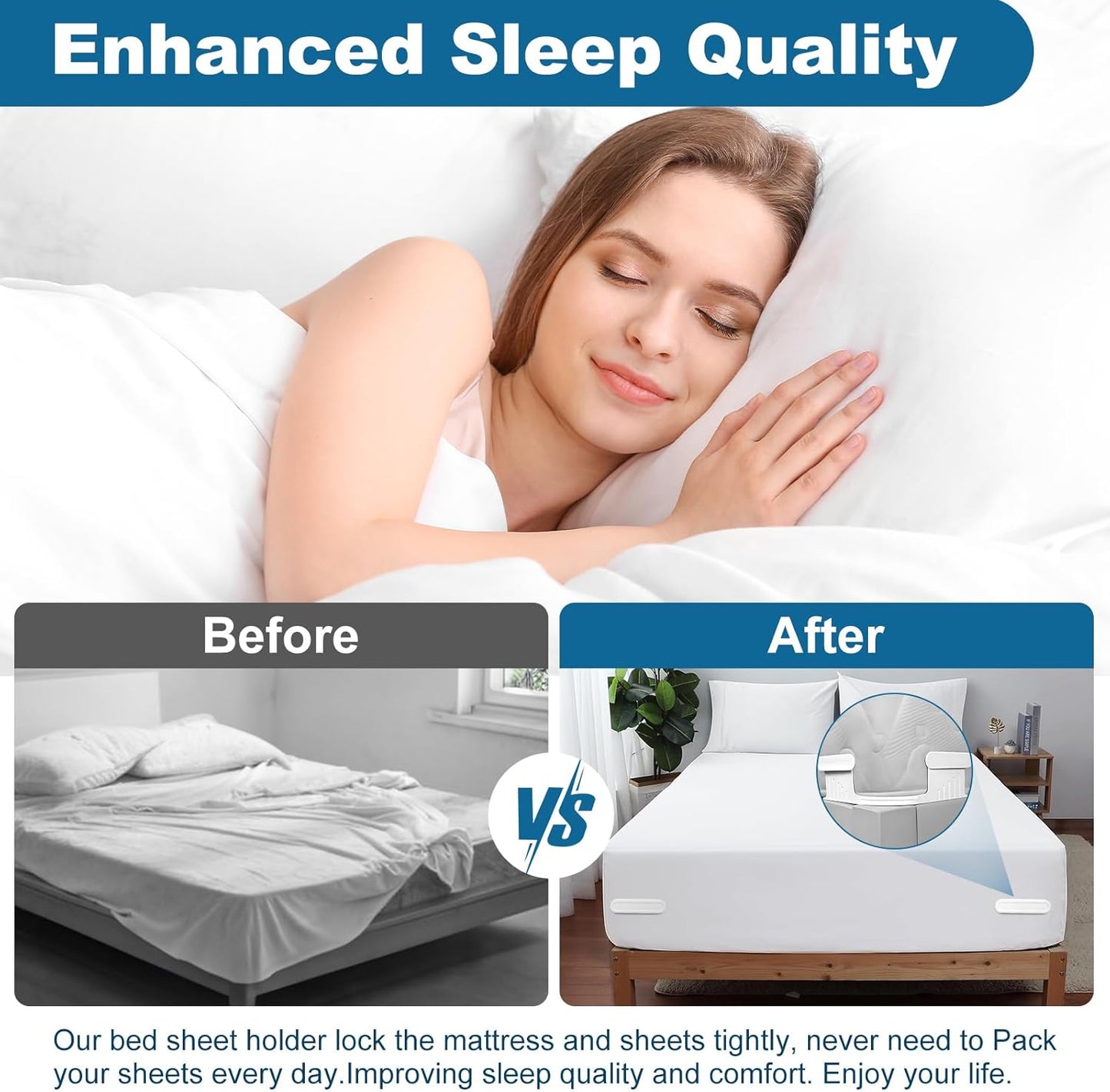 Bed Lock Sheet Holders for Corners