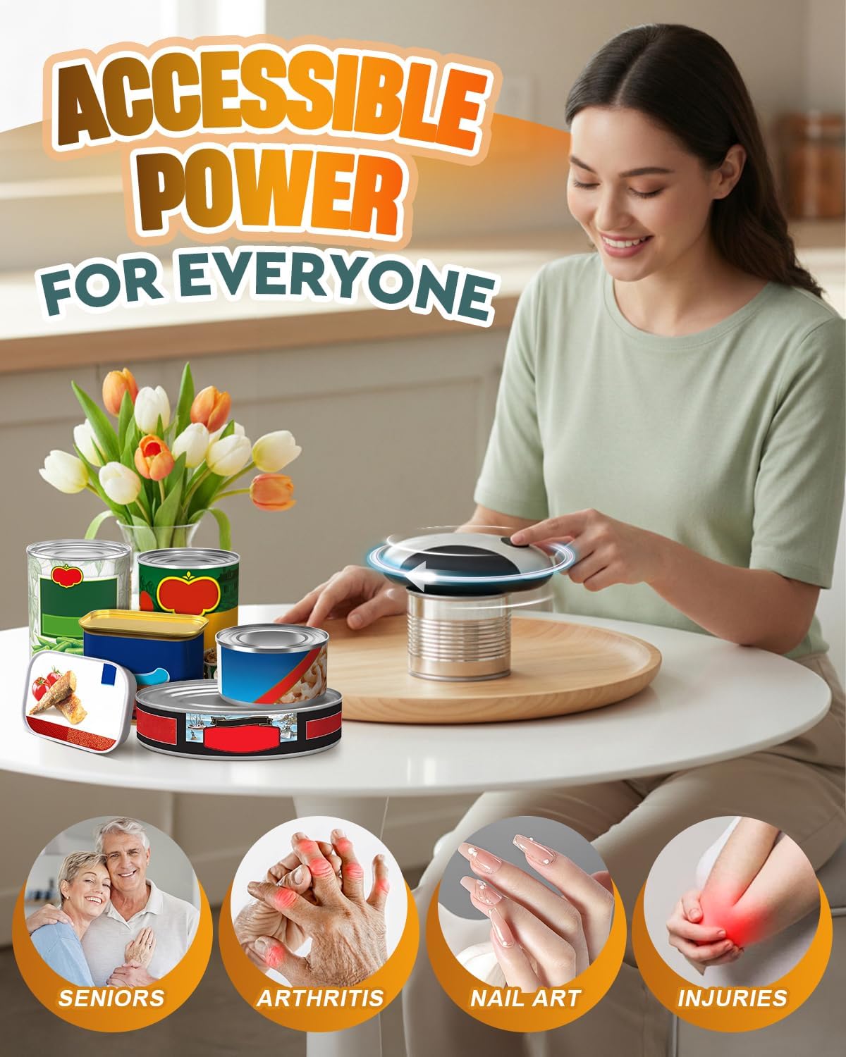 Automatic Rechargeable Electric Can Opener