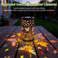 Garden Solar Butterfly Lantern Waterproof Hanging Metal Light