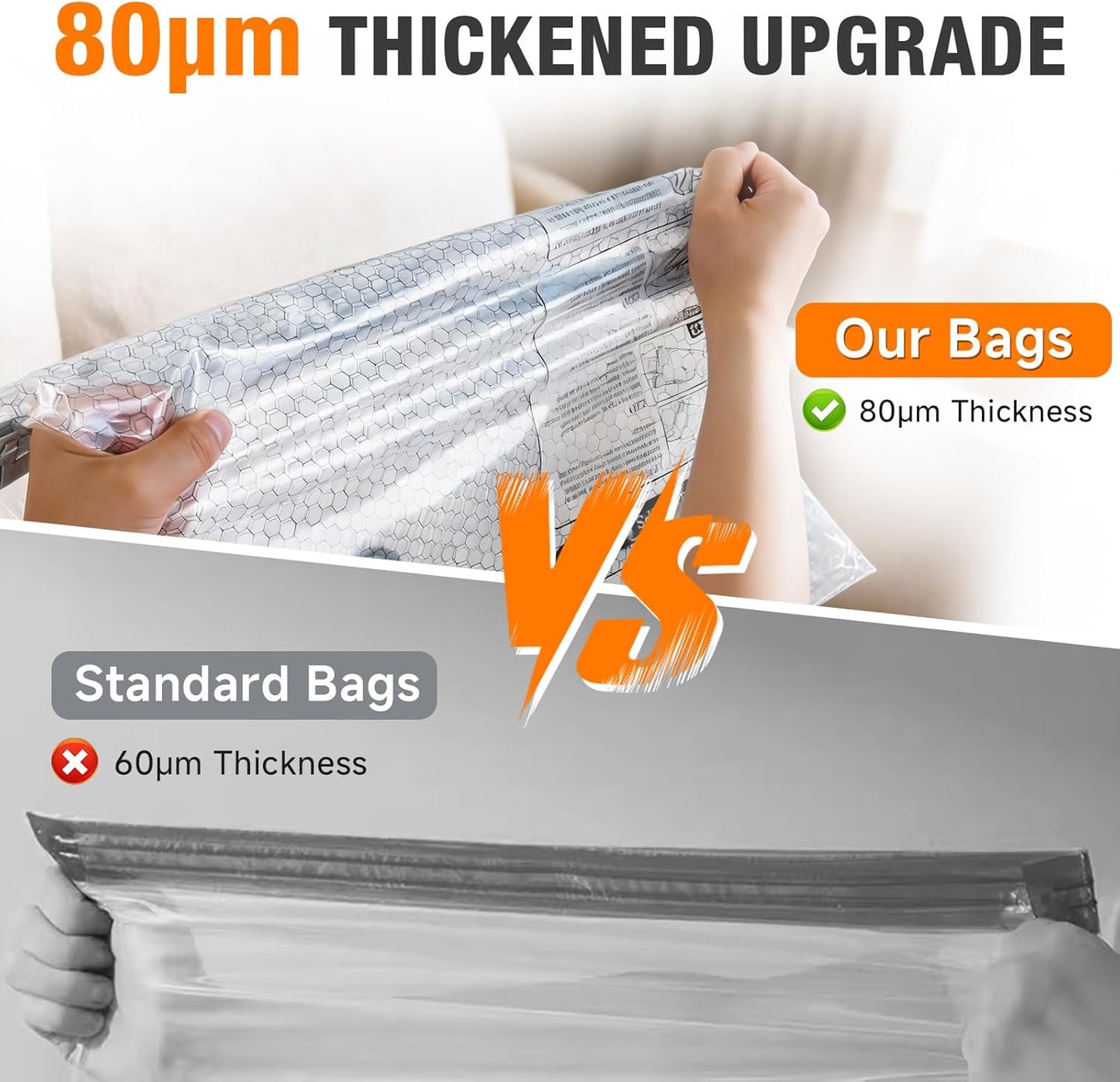 Space Saver Vacuum Storage Bags with Portable Electric Pump