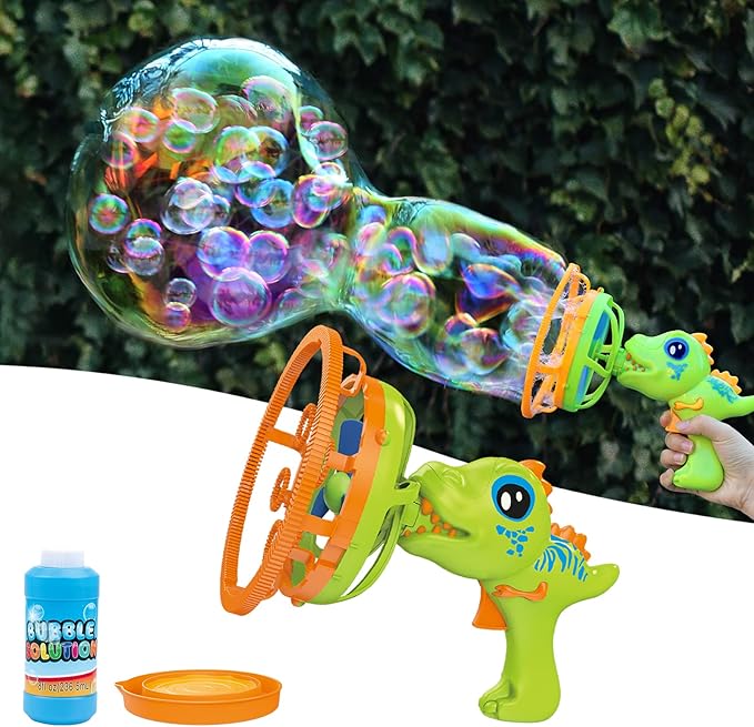 Dinosaur Bubble Gun for Kids
