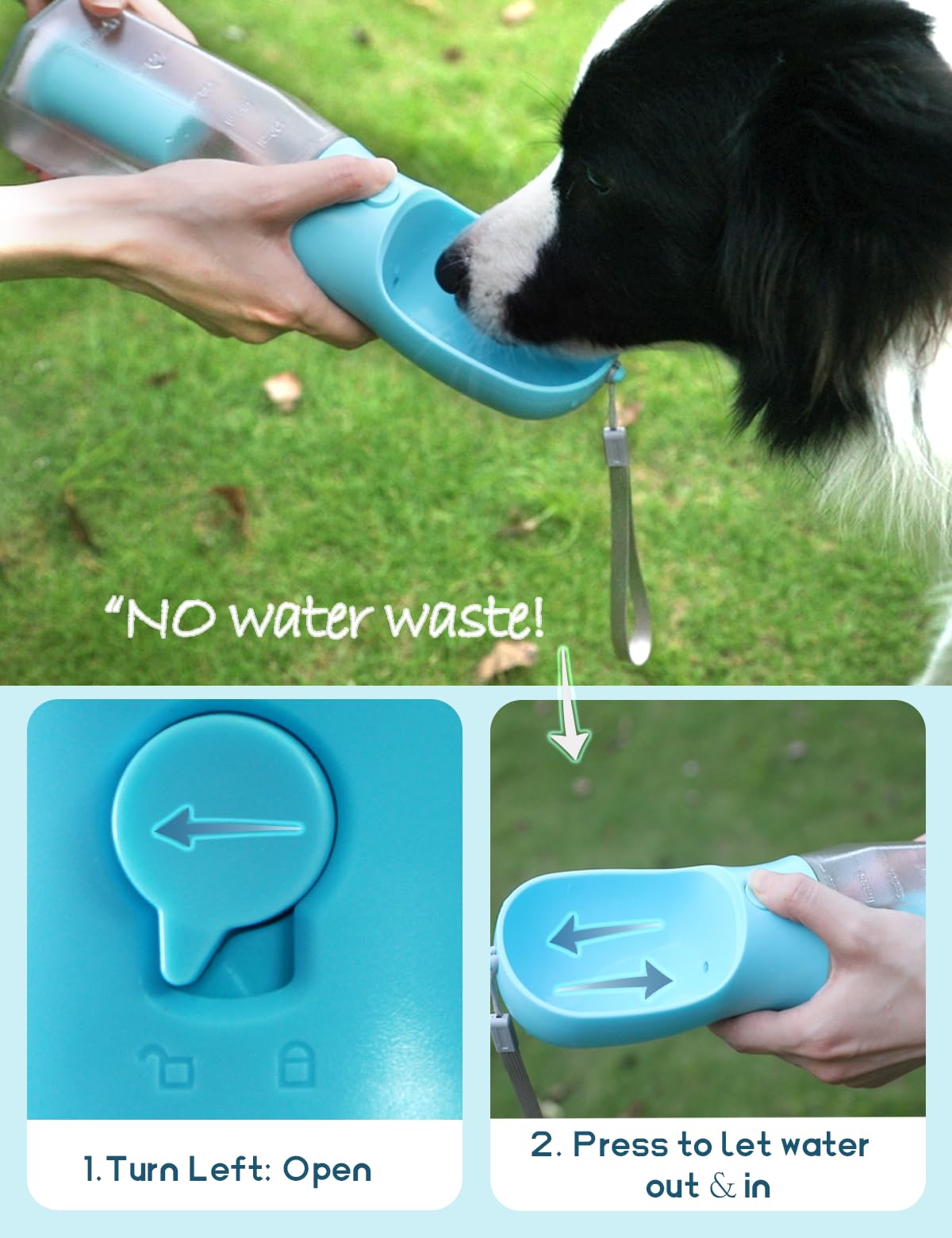 3 in 1 Pet Portable Water Bottle