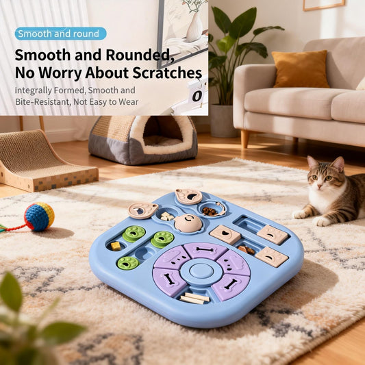 Interactive Cat Puzzle Training Bowl Feeder