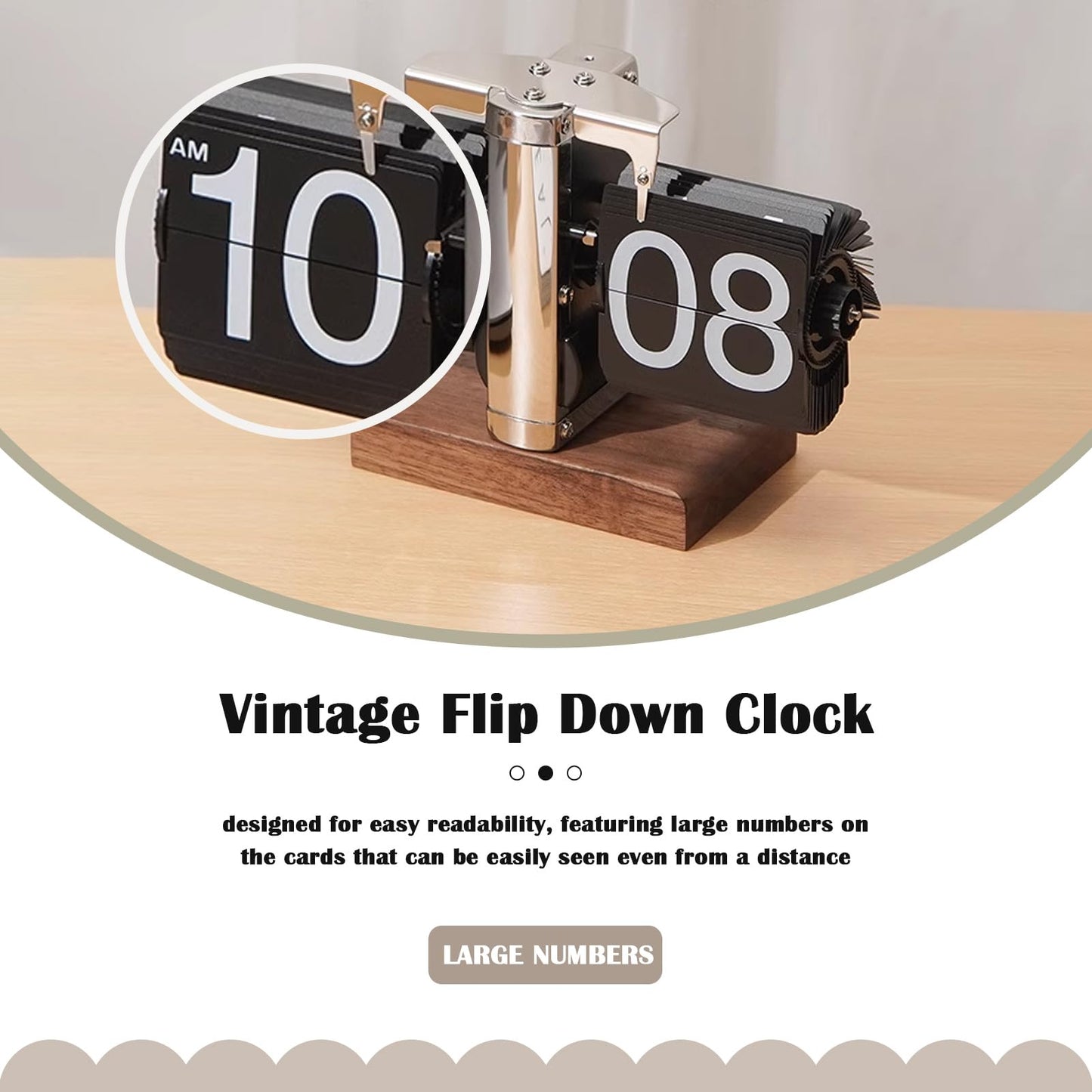 Retro Digital Flip Down Clock