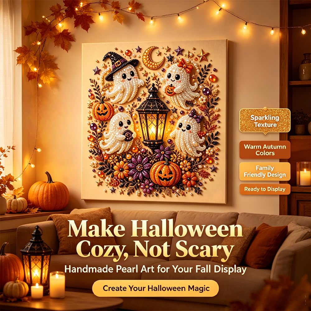 👻Halloween Ghost Pearl Art DIY Kit