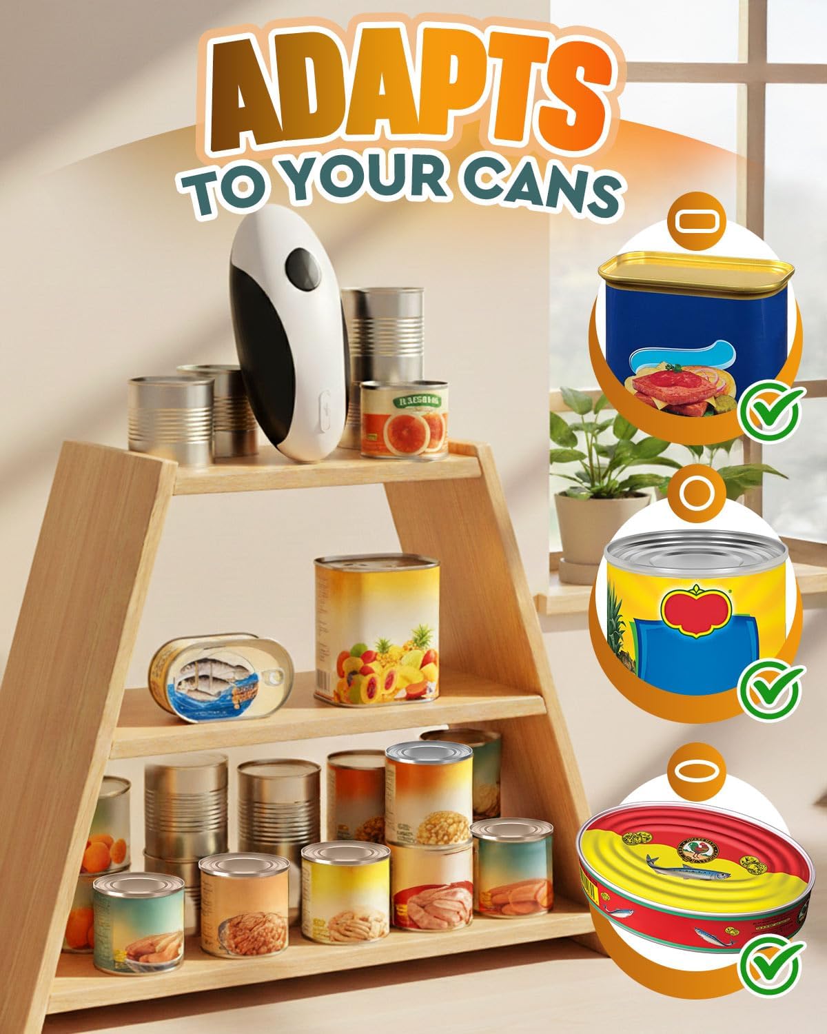 Automatic Rechargeable Electric Can Opener