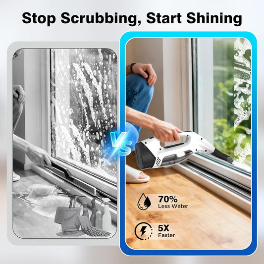 Window Vacuum Squeegee Cordless Cleaner Set