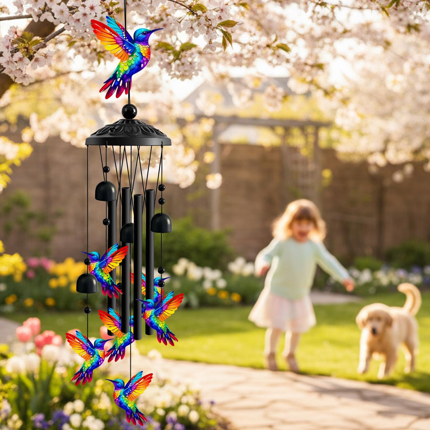 Hummingbird Wind Chimes for Outside