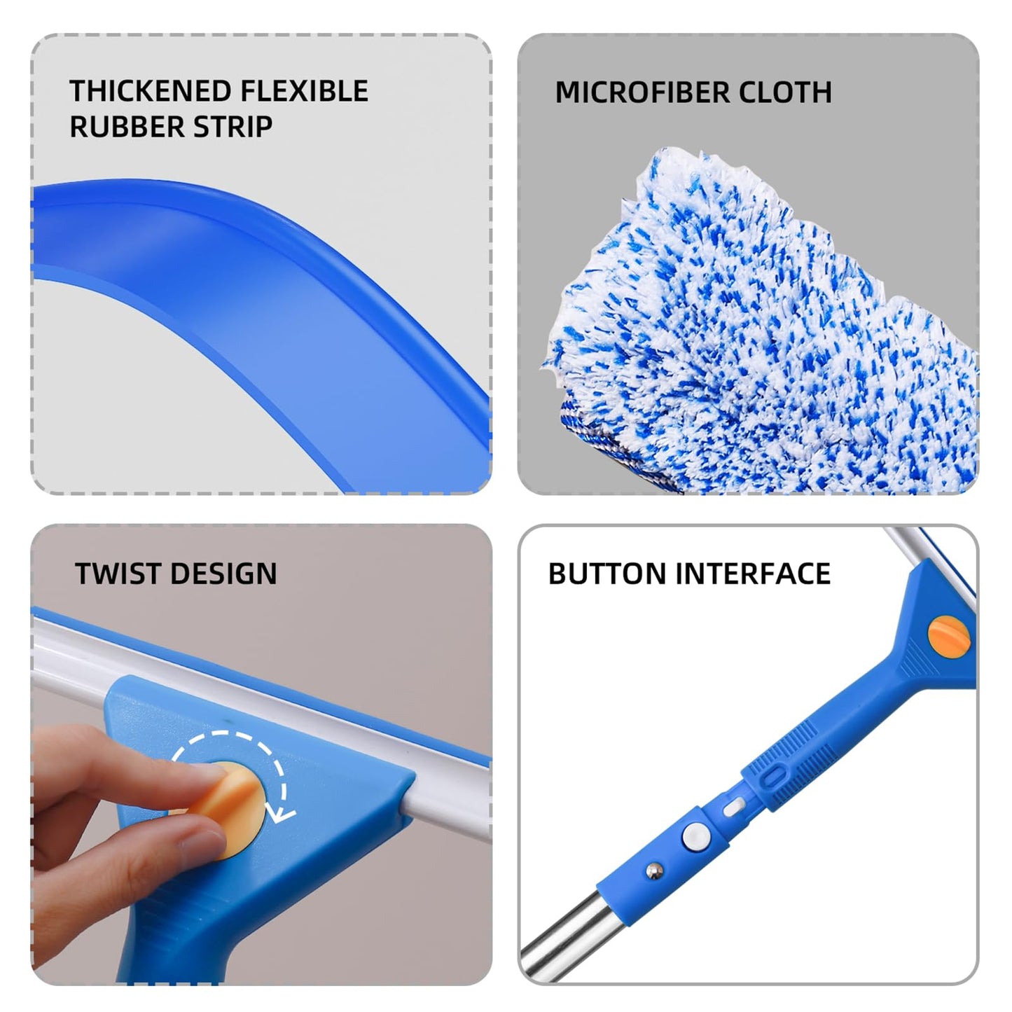 Squeegee Window Scraper Glass Cleaning kit
