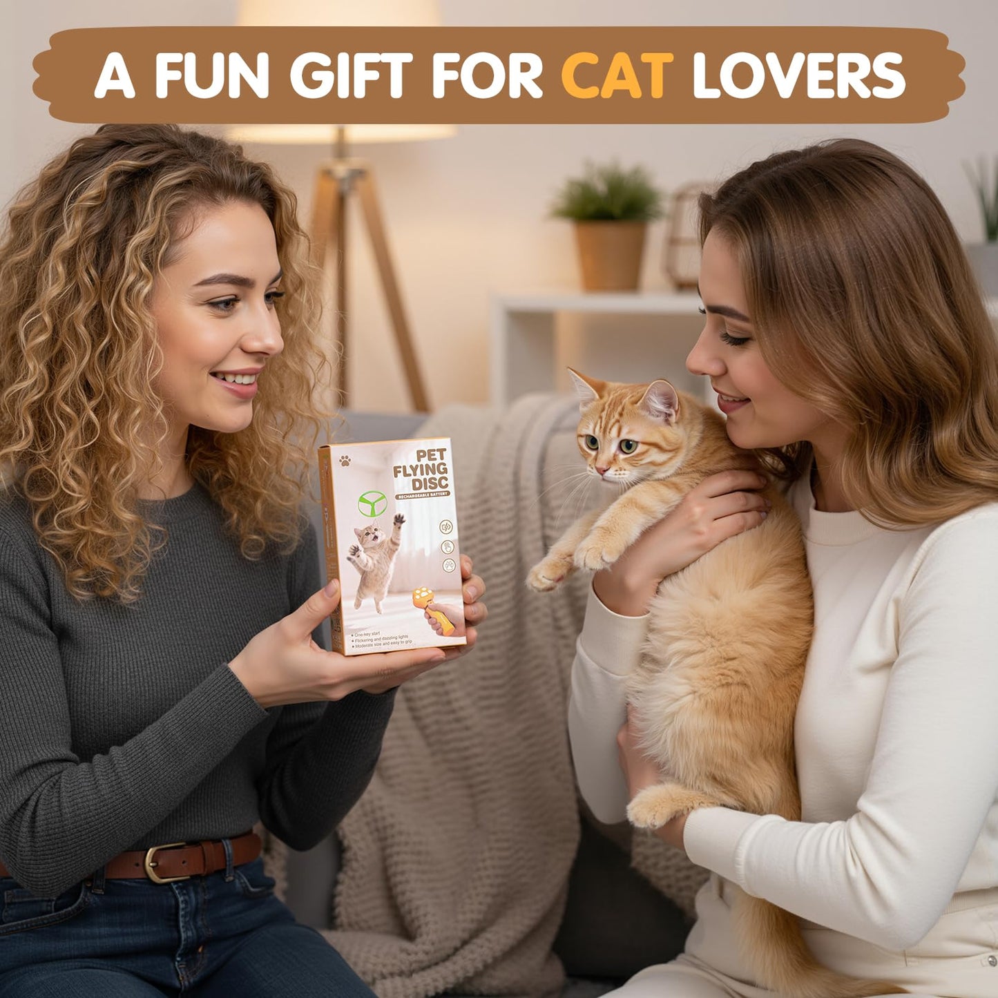 🐈6 Pcs Cat Fetch Toy Set Launcher Gun