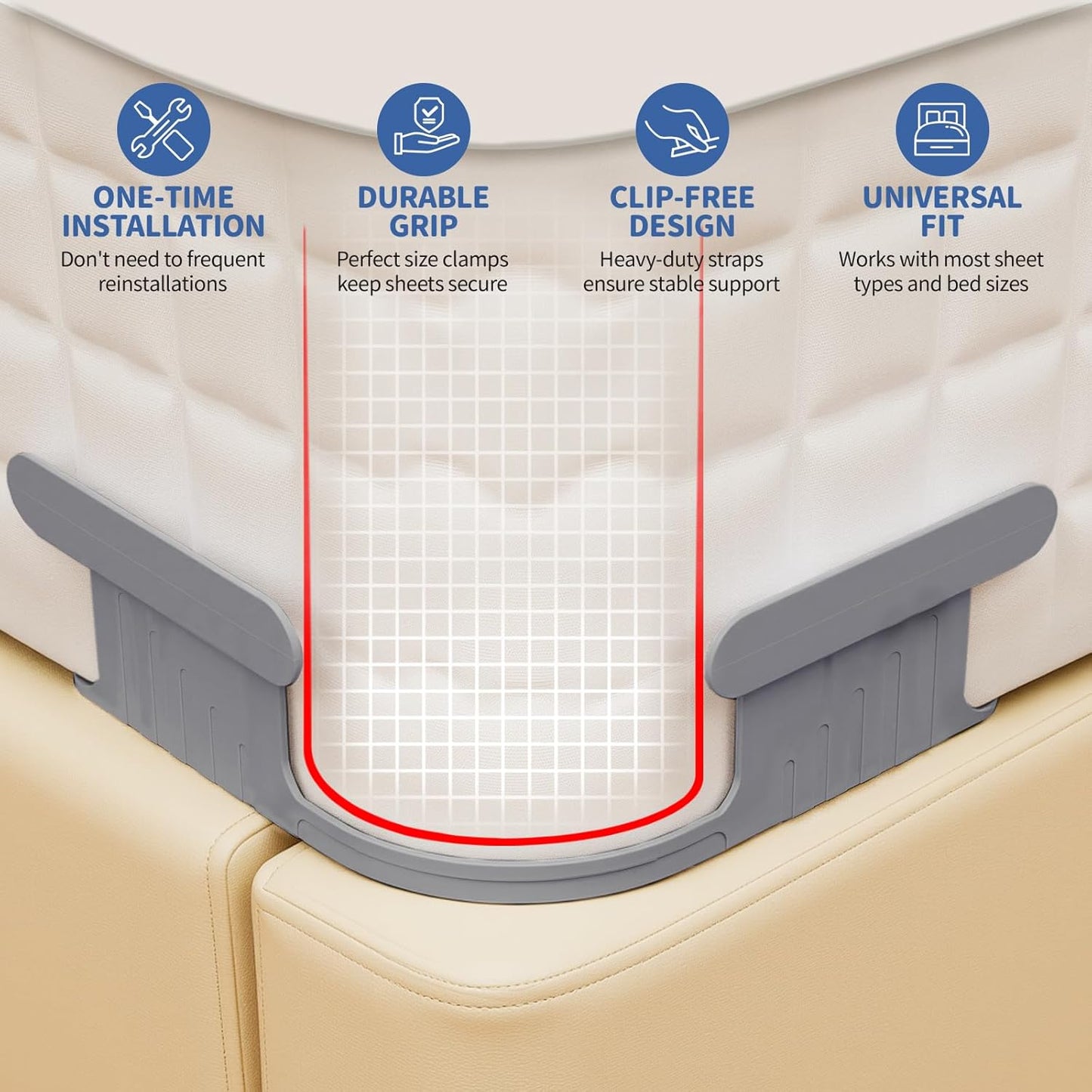 Bed Lock Sheet Holders for Corners