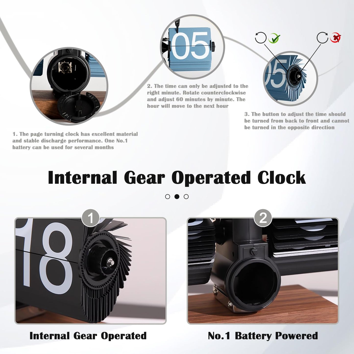 Retro Digital Flip Down Clock