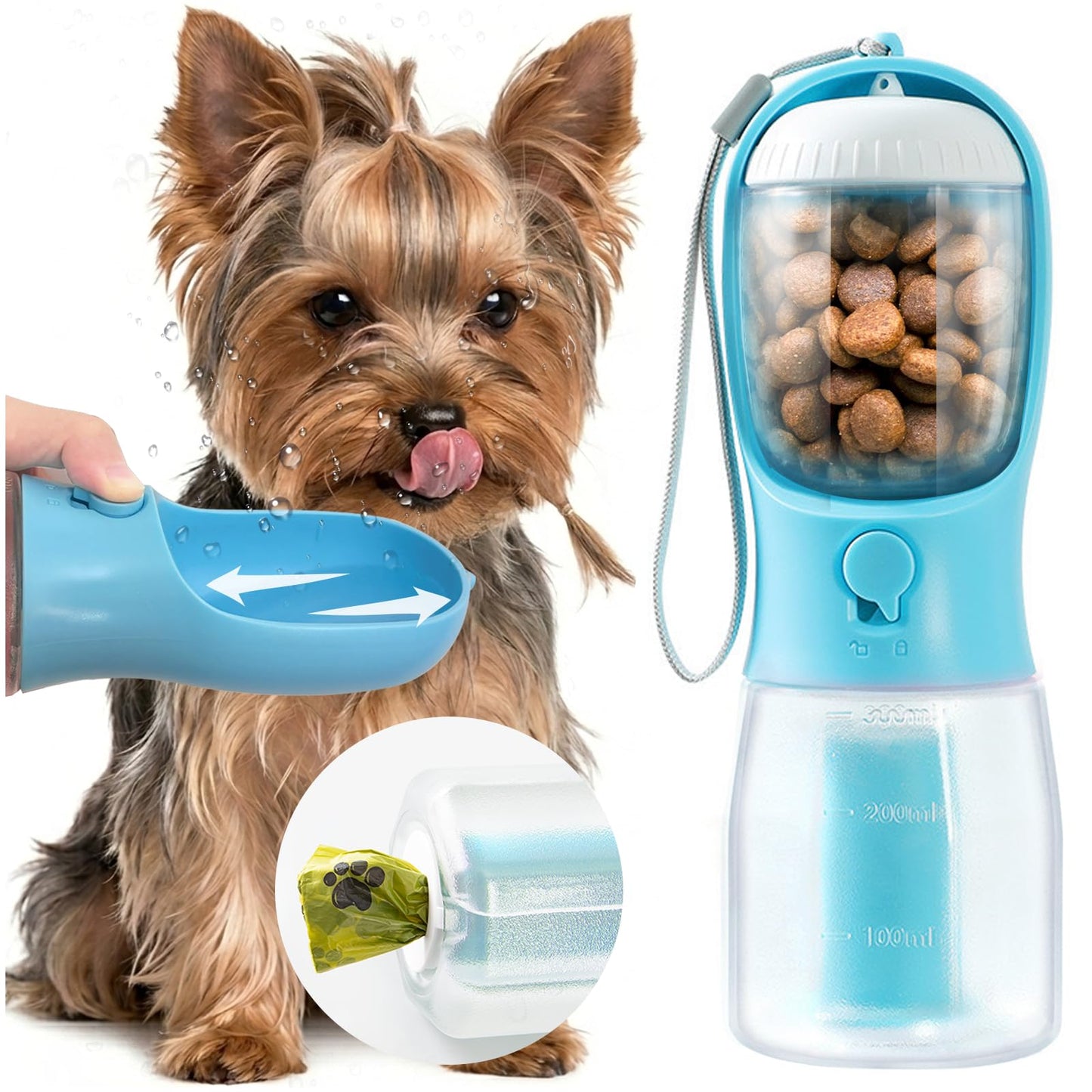 3 in 1 Pet Portable Water Bottle