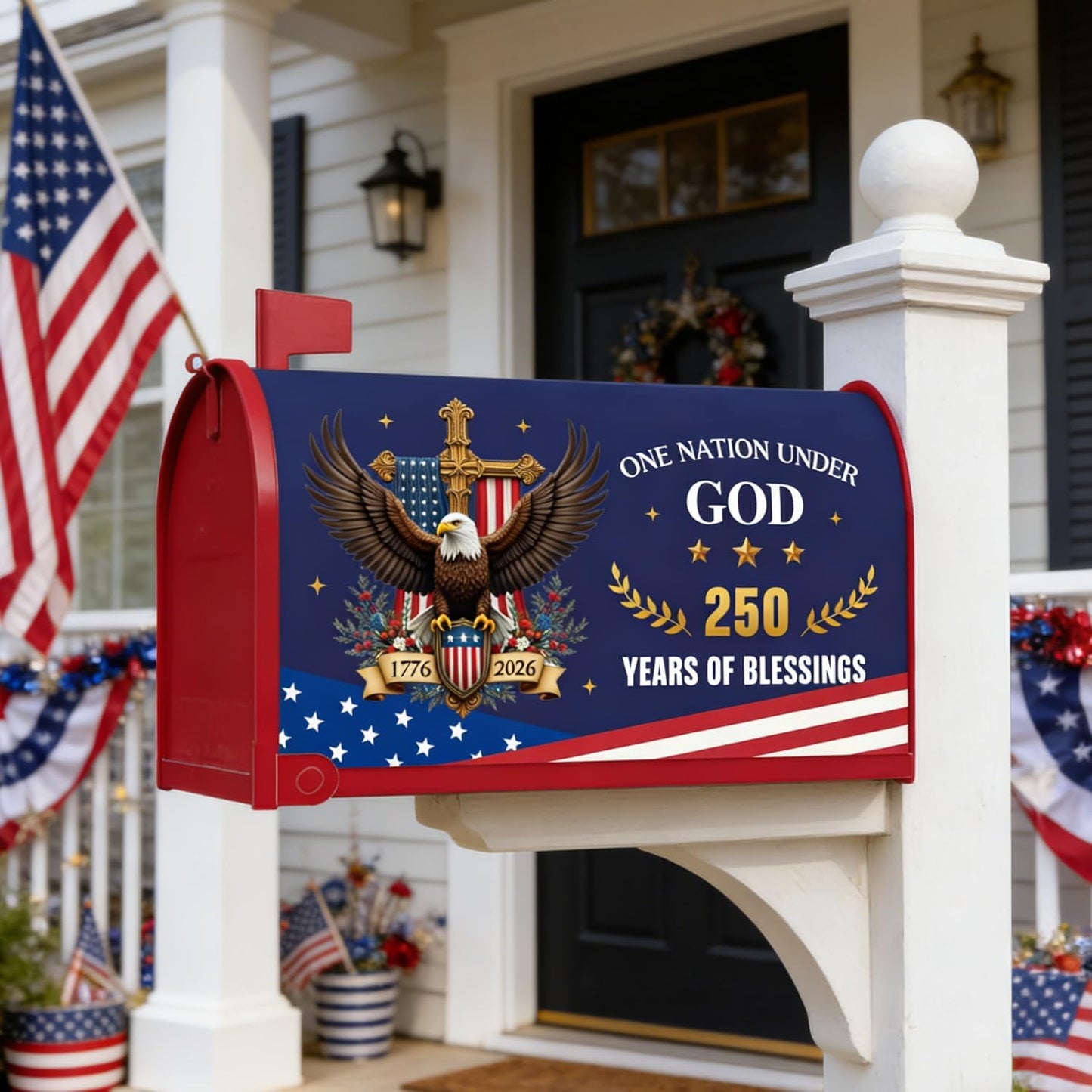 250 Anniversary USA Mailbox Covers Magnetic