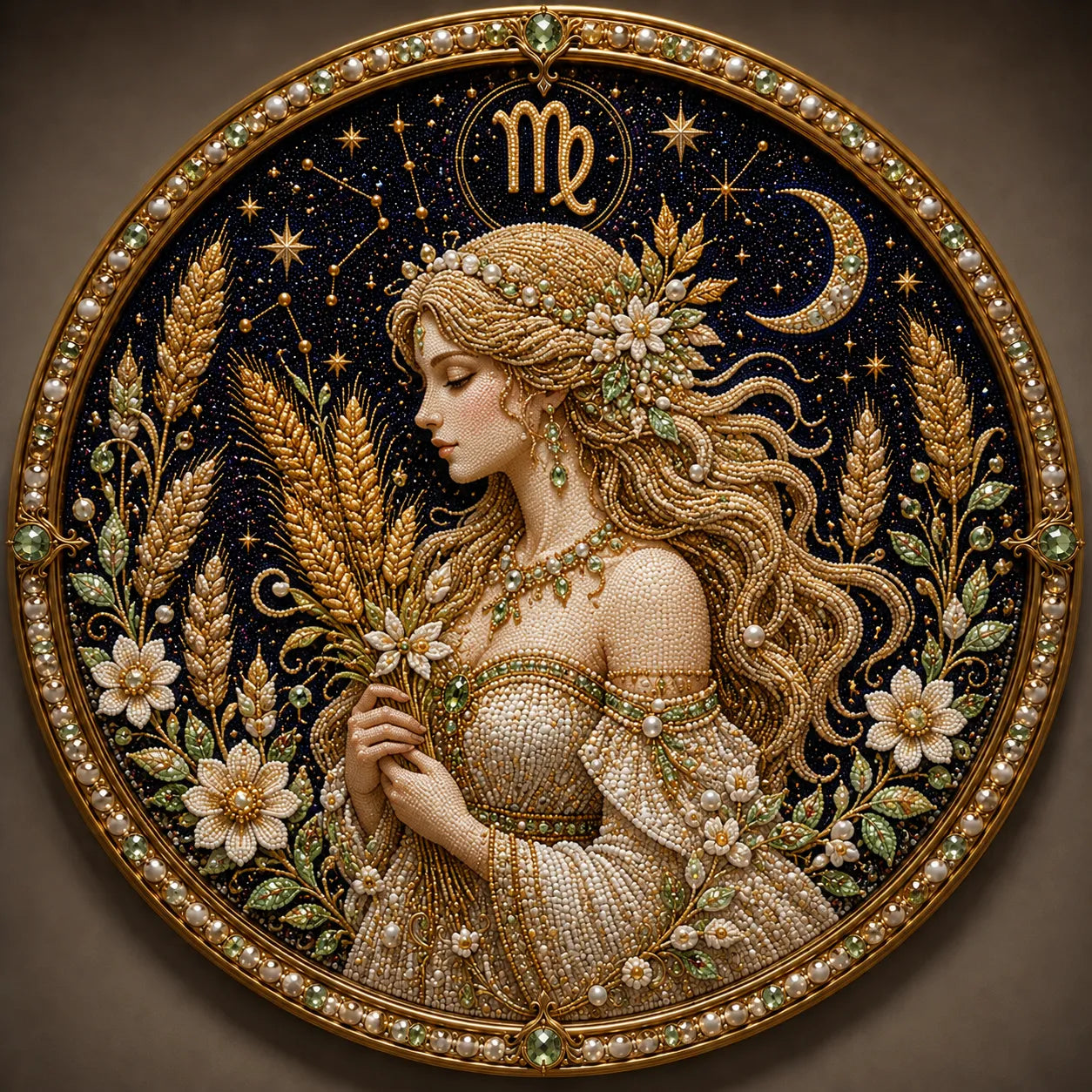 ✨ Premium 3D Pearl 12 Zodiac Signs Art Kit