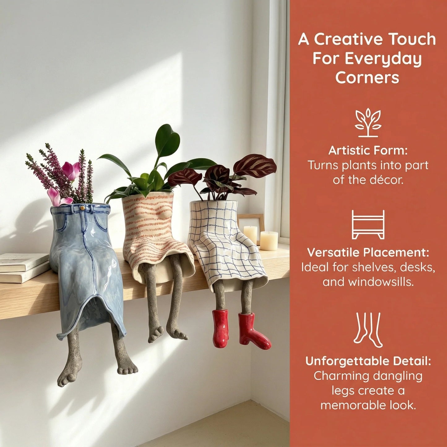 Creative Sitting Planter Collection