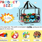 6 Packs Large Toy Storage Bags