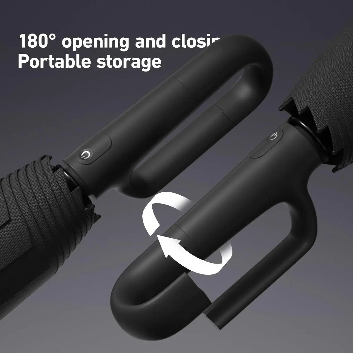 Portable Automatic Folding Umbrella with Loop Buckle