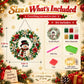 Hot Sale⛄Christmas Pearl Diamond Painting Pendant DIY Kit with LED String Lights