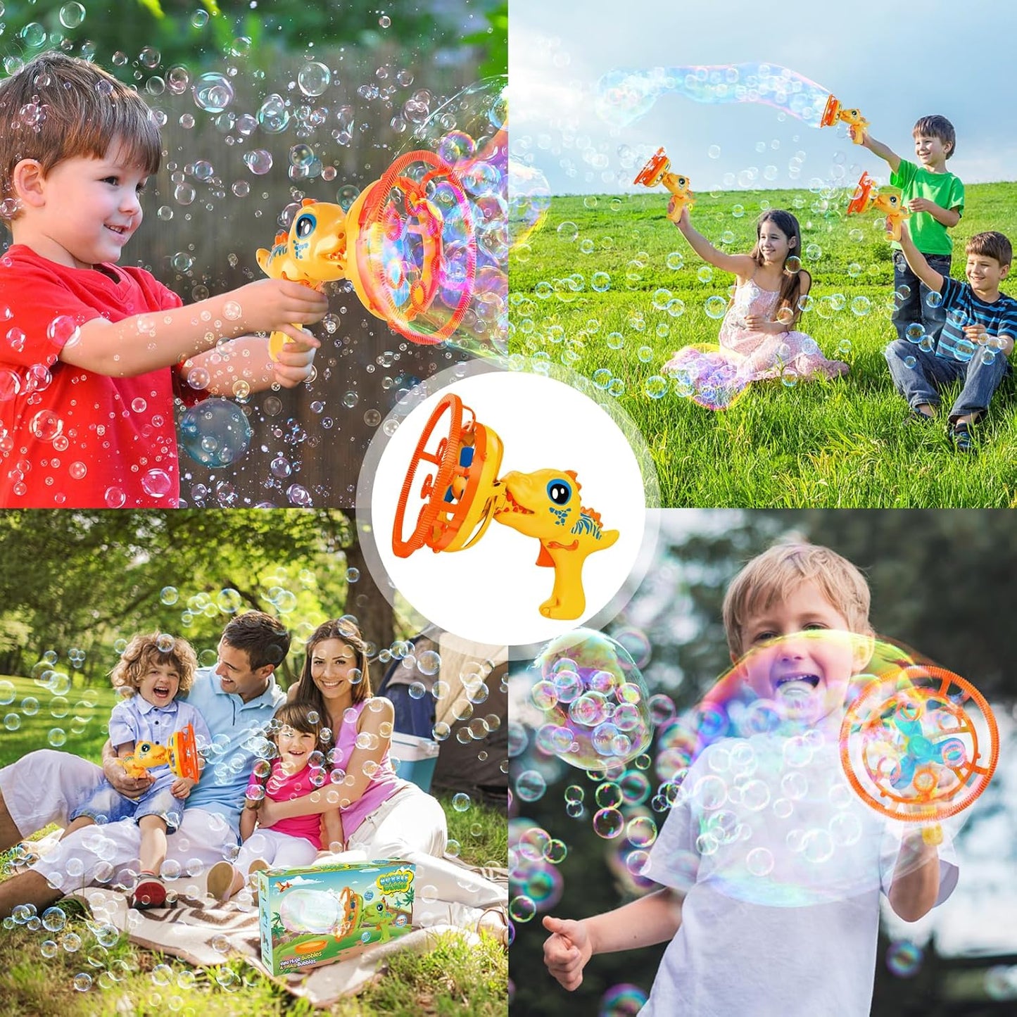 Dinosaur Bubble Gun for Kids