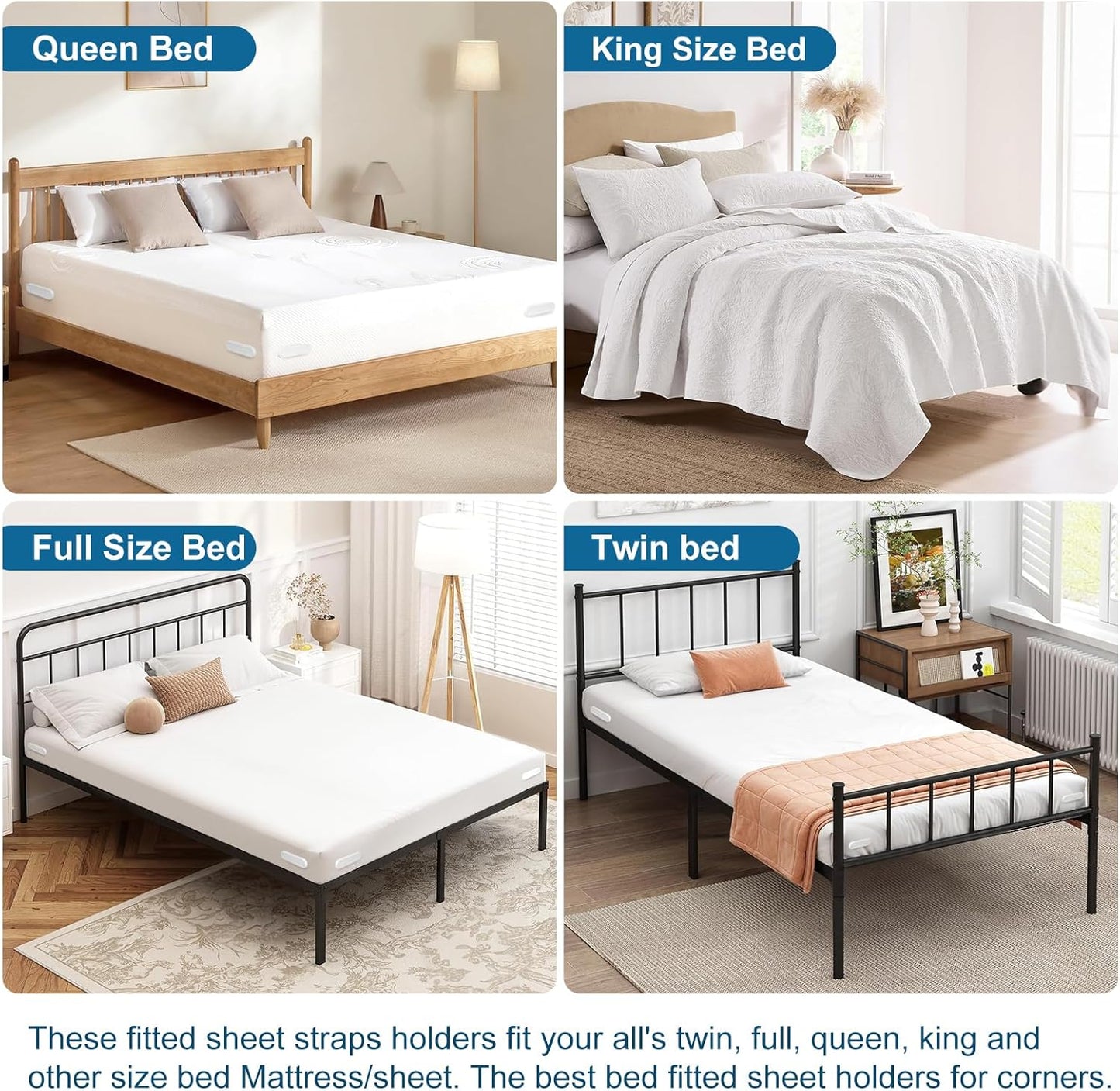 Bed Lock Sheet Holders for Corners